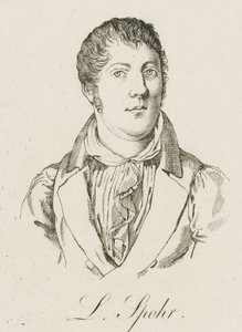 Portret van Louis Spohr 1784-1859, ca. 1830 door Unbekannt