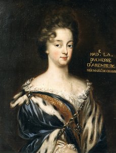 Portret van Maria Enrichetta del Carretto 1671-1744, Marchesa de Grana e Savona, om 1700 door Unbekannt