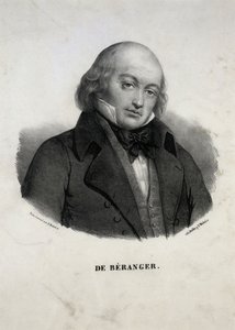 Portret van Pierre-Jean de Béranger 1780-1857 door Unbekannt