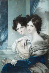 Portret van zusters prinsessen Anna Petrovna 1777-1805 en Ekaterina Petrovna 1783-1830 Lopukhin