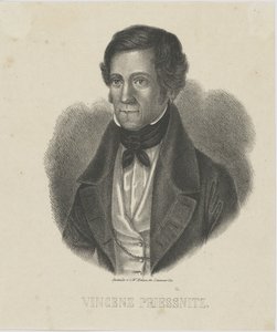 Portret van Vincenz Priessnitz 1799-1851, ca. 1840 door Unbekannt