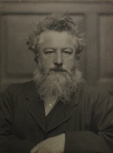 Portret van William Morris 1834-1896 door Unbekannt