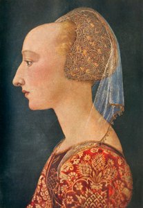 Portret van een Dame in Rood, 1460-1470, 1934