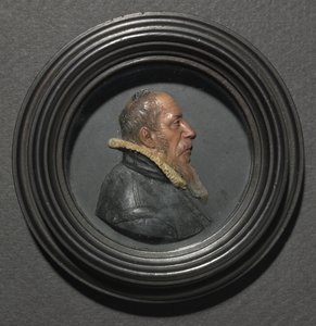 Portret van een Man in Zwart door Unbekannt