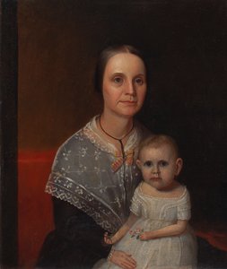 Portret van een moeder en kind