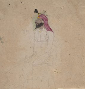 Portret van een Sikh Edelman, begin 19e eeuw