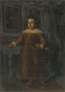 Portret van een staand meisje