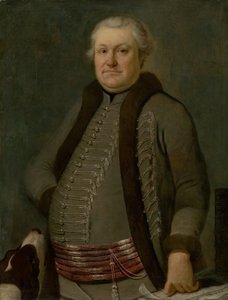 Portret van een Zeman met een Hond