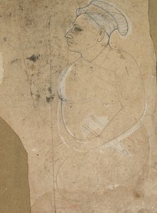 Portret van een ouder wordende man, ca. 1700 door Unbekannt