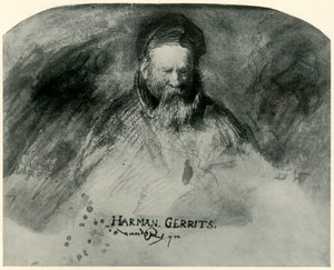 Portret van een oude man Rembrandts vader, 1625-1630, 1906