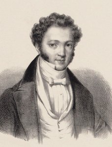 Portret van pianist en componist Ignaz Moscheles door Unbekannt
