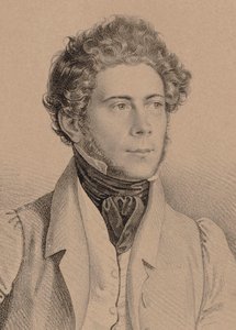 Portret van de Componist Joseph Lanner door Unbekannt