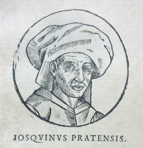 Portret van de componist Josquin des Prez, ca. 1610