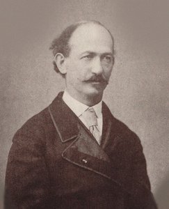 Portret van de componist Maurice Strakosch 1825-1887, ca. 1870 door Unbekannt