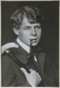 Portret van de Dichter Sergei Yesenin door Unbekannt