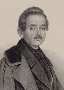 Portret van de componist Alexei Fyodorovich Lvov 1798-1870 door Unbekannt
