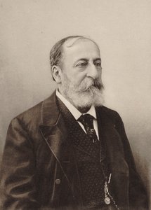 Portret van de componist Camille Saint-Saëns 1835-1921, 1900 door Unbekannt
