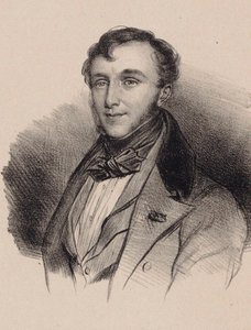 Portret van de componist Friedrich Kalkbrenner 1785-1849