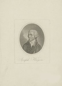 Portret van de componist Joseph Haydn 1732-1809, 1800s