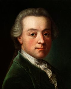 Portret van de componist Wolfgang Amadeus Mozart, ca. 1789