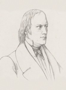 Portret van de dirigent en componist Johann Nepomuk Schelble 1789-1837