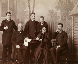 Portret van de familie van Sophia Perovskaya, 1860s