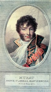 Portret van de koning van Napels Joachim Murat, Franse militaire en politieke man (1767-1815) door Unbekannt