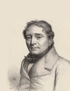 Portret van de operazanger Louis Antoine Eléonore Ponchard 1787-1866, 1845 door Unbekannt