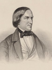 Portret van de pianist en componist Karl August Krebs 1804-1880 door Unbekannt