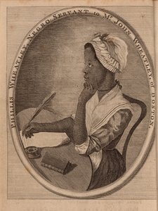 Portret van de dichteres Phillis Wheatley c.1753-1784, 1773