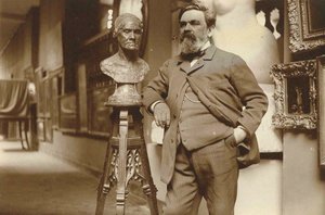 Portret van de beeldhouwer Alfred Boucher 1850-1934, 1910s door Unbekannt