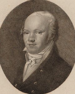 Portret van de violist en componist Andreas Romberg 1767-1821, ca. 1800 door Unbekannt