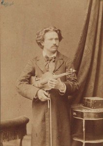 Portret van de violist en componist Frantisek Ondricek 1857-1922, 1882-1883 door Unbekannt