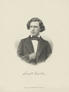 Portret van de violist en componist Joseph Joachim door Unbekannt