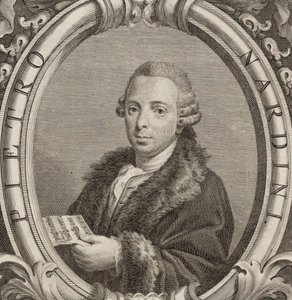 Portret van de violist en componist Pietro Nardini 1722-1793, 1782 door Unbekannt