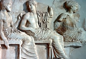 Poseidon, Apollo en Artemis, 447-432 v.Chr. door Unbekannt