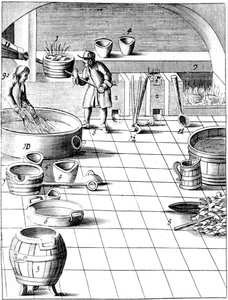 Voorbereiding van koper en zilver voor de productie van munten, 1683 door Unbekannt