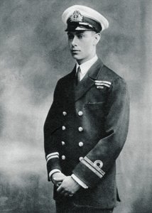Prins Albert in het uniform van een luitenant in de Royal Navy, 1918 door Unbekannt