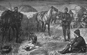 Prins Louis Napoleon en Gezelschap Voor De Zulu Verrassing