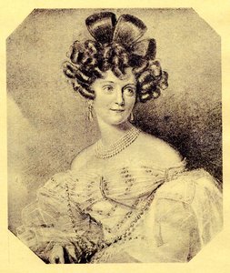 Prinses Carolyne zu Sayn-Wittgenstein, geboren Iwanowska 1819-1887, 1840s door Unbekannt