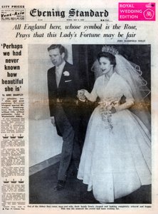 Prinses Margaret trouwt met Antony Armstrong-Jones, 6 mei 1960 door Unbekannt