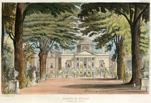 Hoofdingang van Chiswick House, Hounslow, Londen, 1823