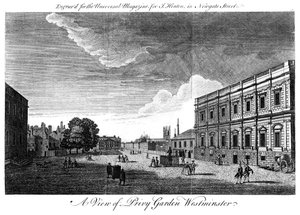 Privétuin Westminster, Londen, 18e eeuw