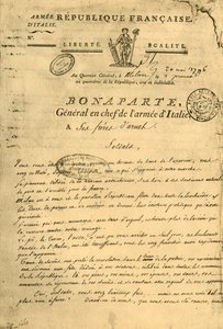 Proclamatie van Napoleon aan zijn broeders in de wapens, 20 mei 1796 door Unbekannt