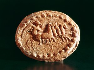 Quadriga, Kerkouane, Tunesië, 3e eeuw v.Chr. door Unbekannt
