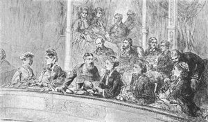 Koningin Victoria en Keizerin Augusta van Duitsland bij een Albert Hall Concert, 8 mei 1872, 1901
