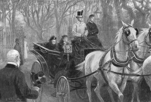 Laatste rit van koningin Victoria, Osborne, 15 januari 1901