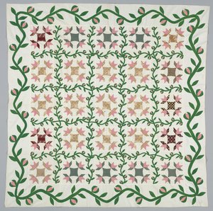 Quilt deksel, ca. 1857