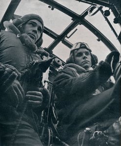 RAF bommenwerper piloot en tweede piloot, 1941