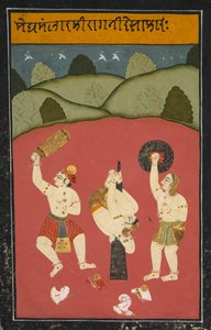 Ragini Desakh van Meghamalhar, ca. 1770-1790 door Unbekannt